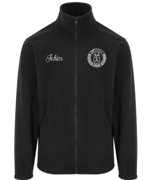 "AM" Fleecejacke bis 7XL - Stick + Name