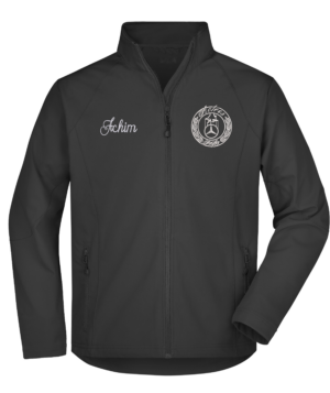 "AM" SoftShell Jacke bis 5XL - Stick + Name