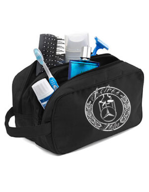 "AM" Kulturtasche, bestickt mit Logo