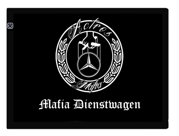 "AM" Leuchtplatte mit Logo
