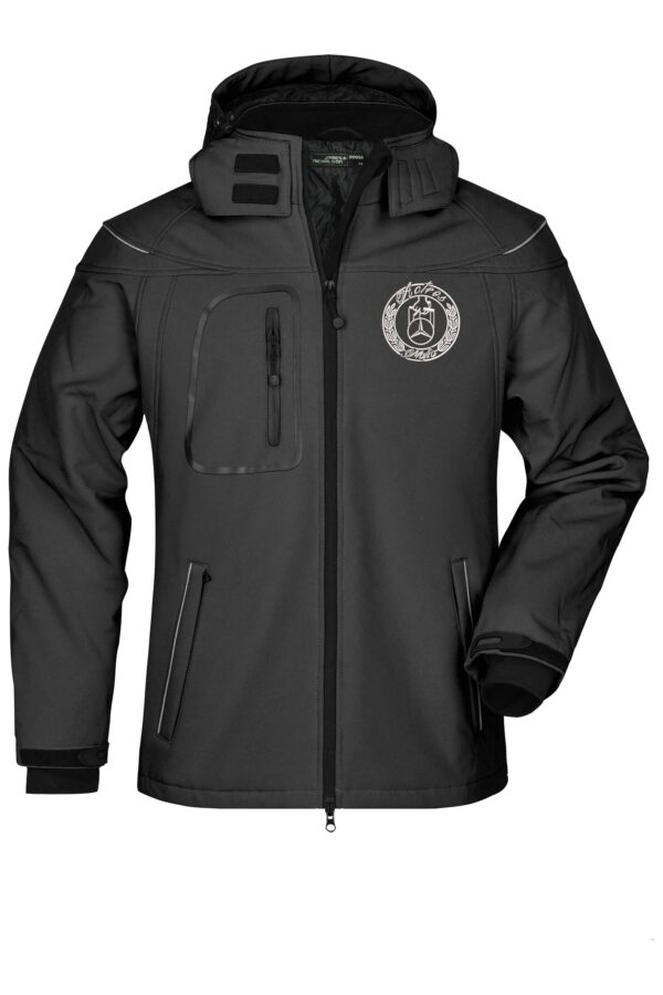 "AM" Winter SoftShell Jacke bis 3XL - Stick + Name