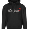 Hoddy mit Kapuze. Bestickt mit "Dorfkind" und "Warbeyen" Skyline auf dem Rücken. Hochwertige Sweatshirt Qualität