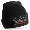 Baukutscher Strickmütze mit Baumwoll-Patch