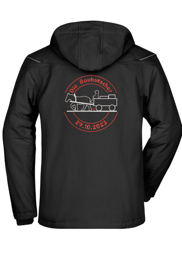 Baukutscher Winter SoftShell Jacke bis 3XL - Stick + Name