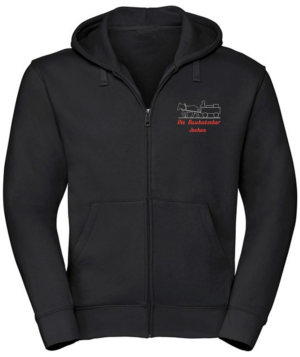 Baukutscher ZIP Hoodiejacke bis 5XL - Stick + Name