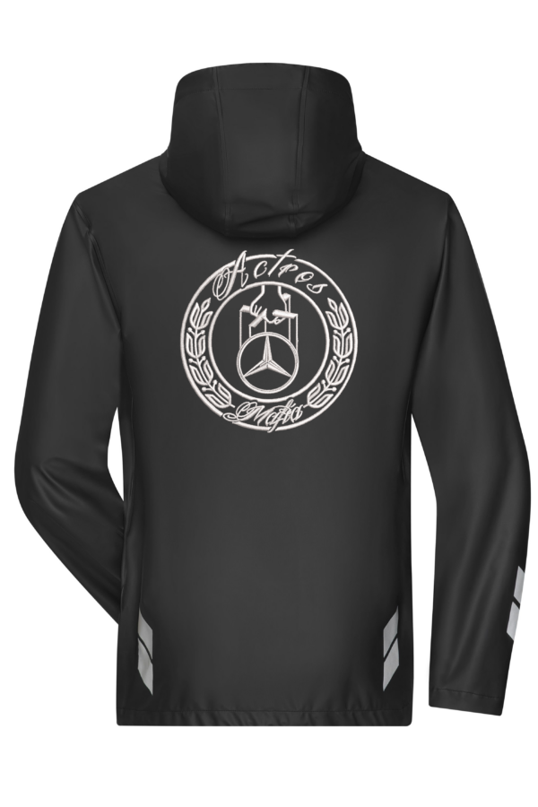 "AM" Regenjacke, bedruckt mit Logo, von XS bis 6XL