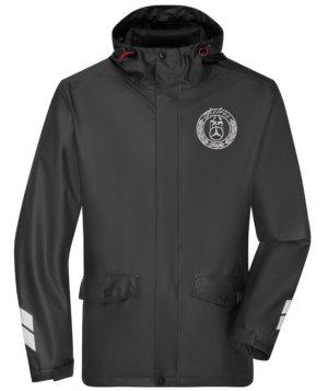 "AM" Regenjacke, bedruckt mit Logo, von XS bis 6XL
