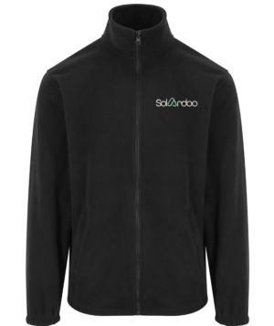 Fleecejacke bis 7XL mit gesticktem Logo
