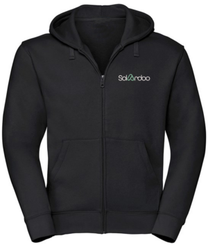 ZIP Hoodiejacke bis 5XLmit gesticktem Logo