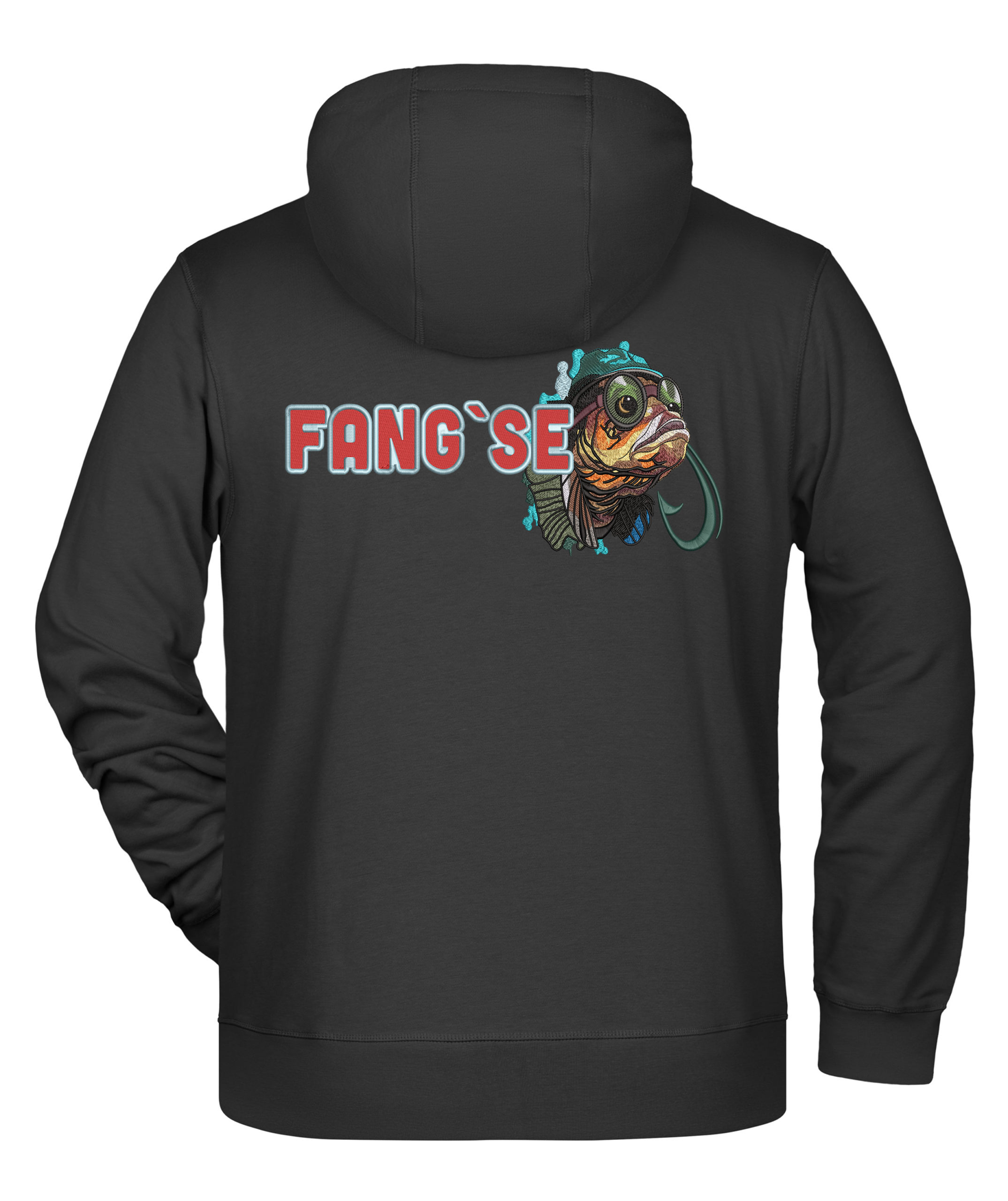 FANG´SE ZIP-Hoodie (Jacke) bis 4XL mit gedrucktem Logo – Bild 2