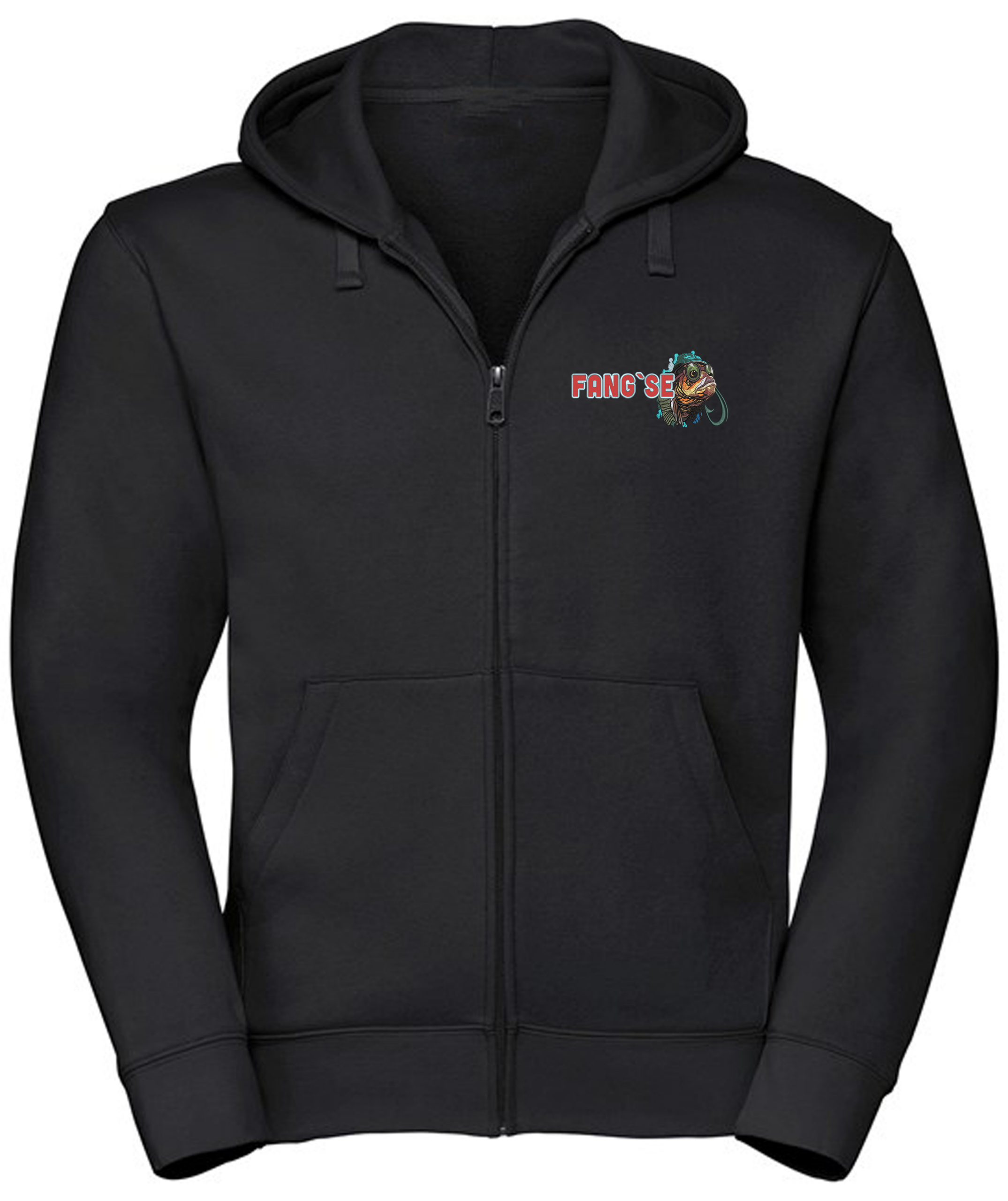 FANG´SE ZIP-Hoodie (Jacke) bis 4XL mit gedrucktem Logo