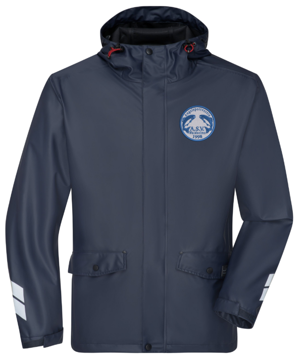 ASV Waldsolms - Regenjacke, bedruckt mit Logo, von XS bis 6XL