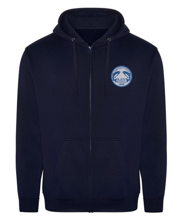 ASV Waldsolms - ZIP Hoodiejacke bis 4XL, mit gesticktem Logo