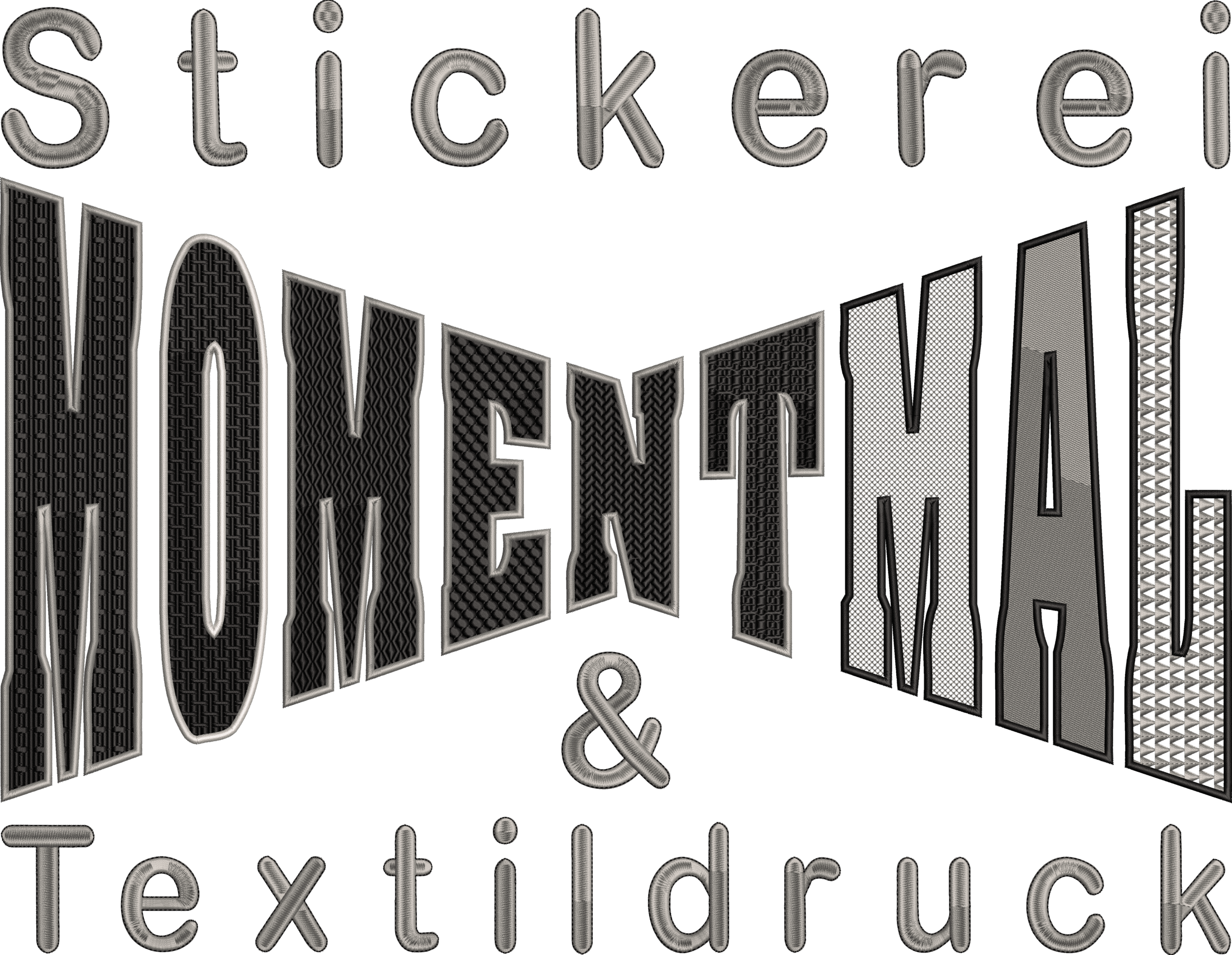 Momentmal Stickerei