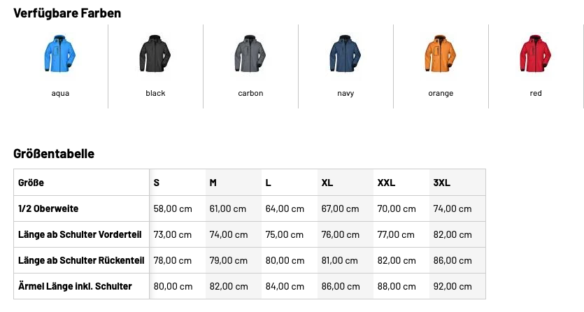 HSV Ddrf - Winter SoftShell Jacke bis 3XL - Stick – Bild 3