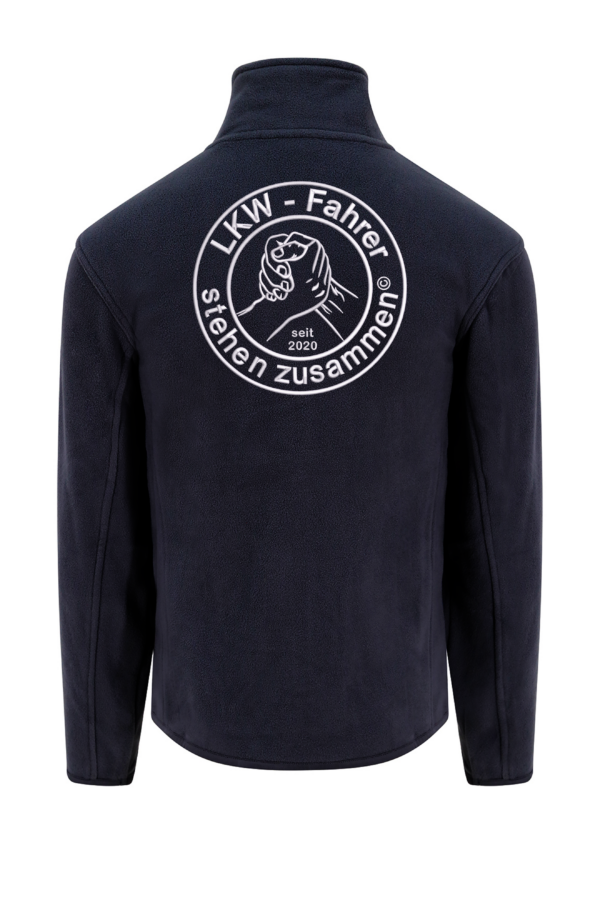 LKW Fahrer - dicke Fleecejacke bis 7XL + Name, Stick