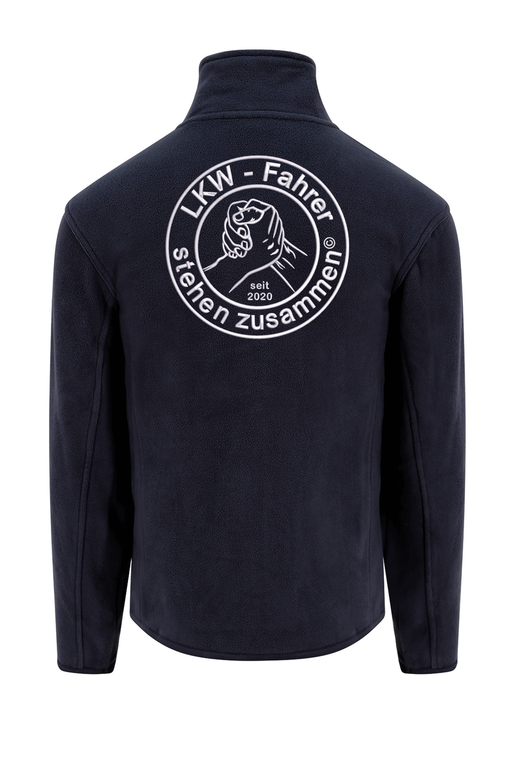 LKW Fahrer - dicke Fleecejacke bis 7XL + Name, Stick – Bild 2