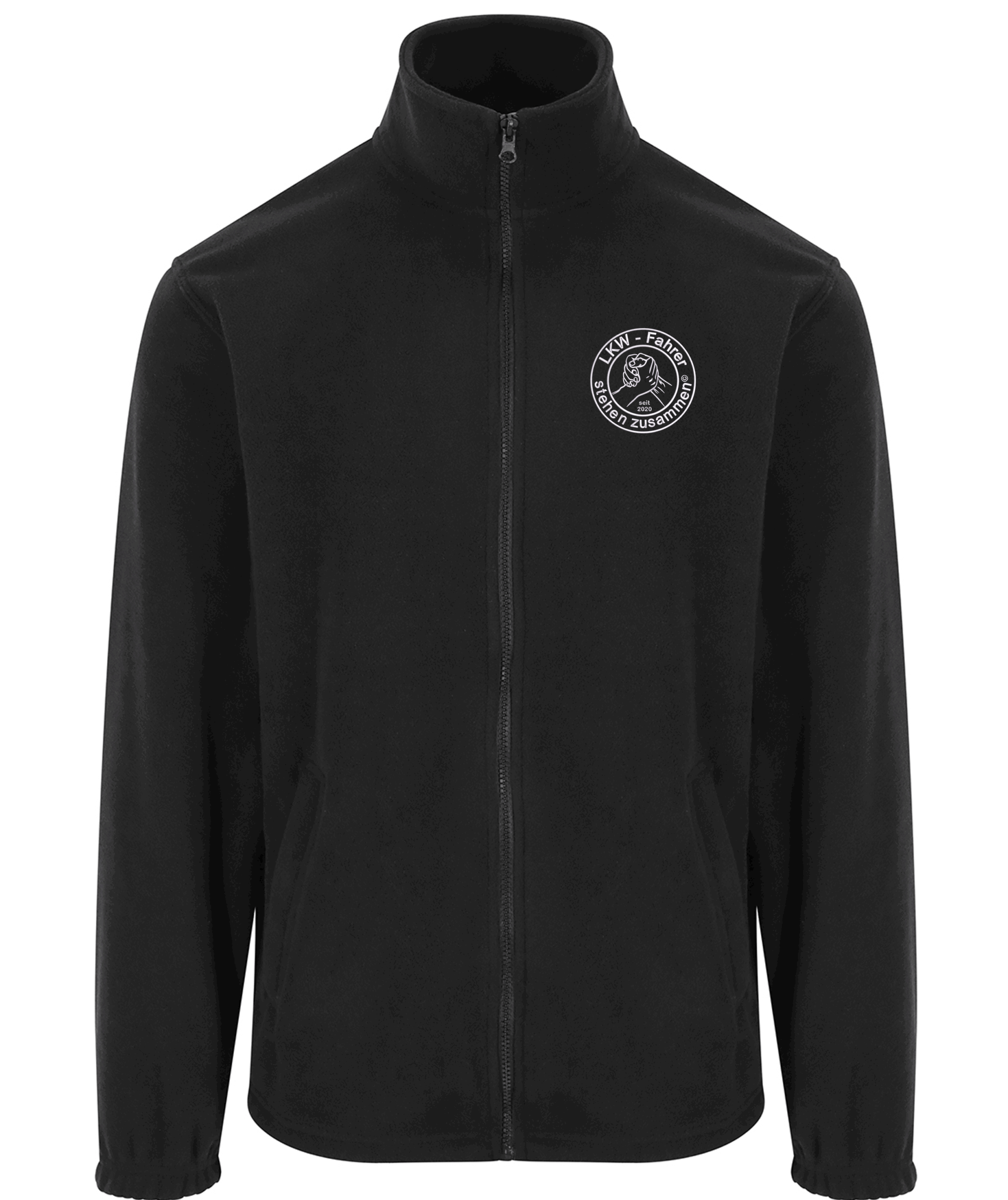 LKW Fahrer - dicke Fleecejacke bis 7XL + Name, Stick