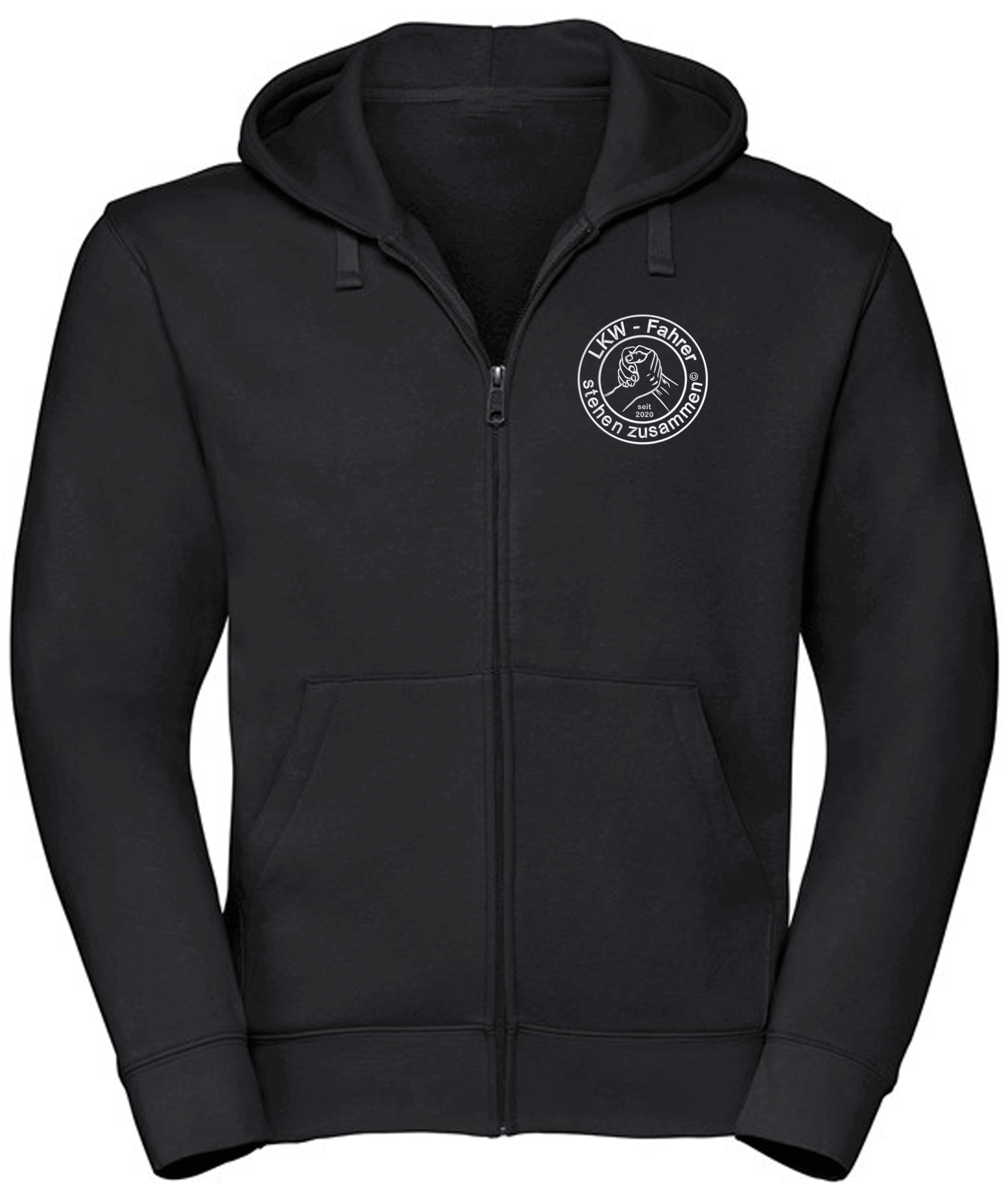 LKW Fahrer - ZIP Hoodiejacke bis 5XL + Name - Stick