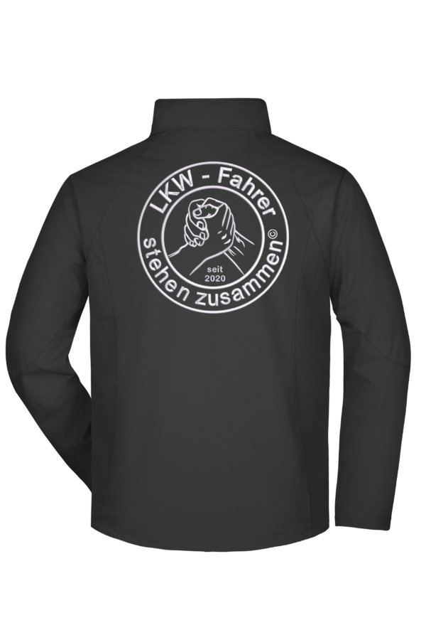 LKW - Fahrer - SoftShell Jacke bis 5XL - Stick + Name
