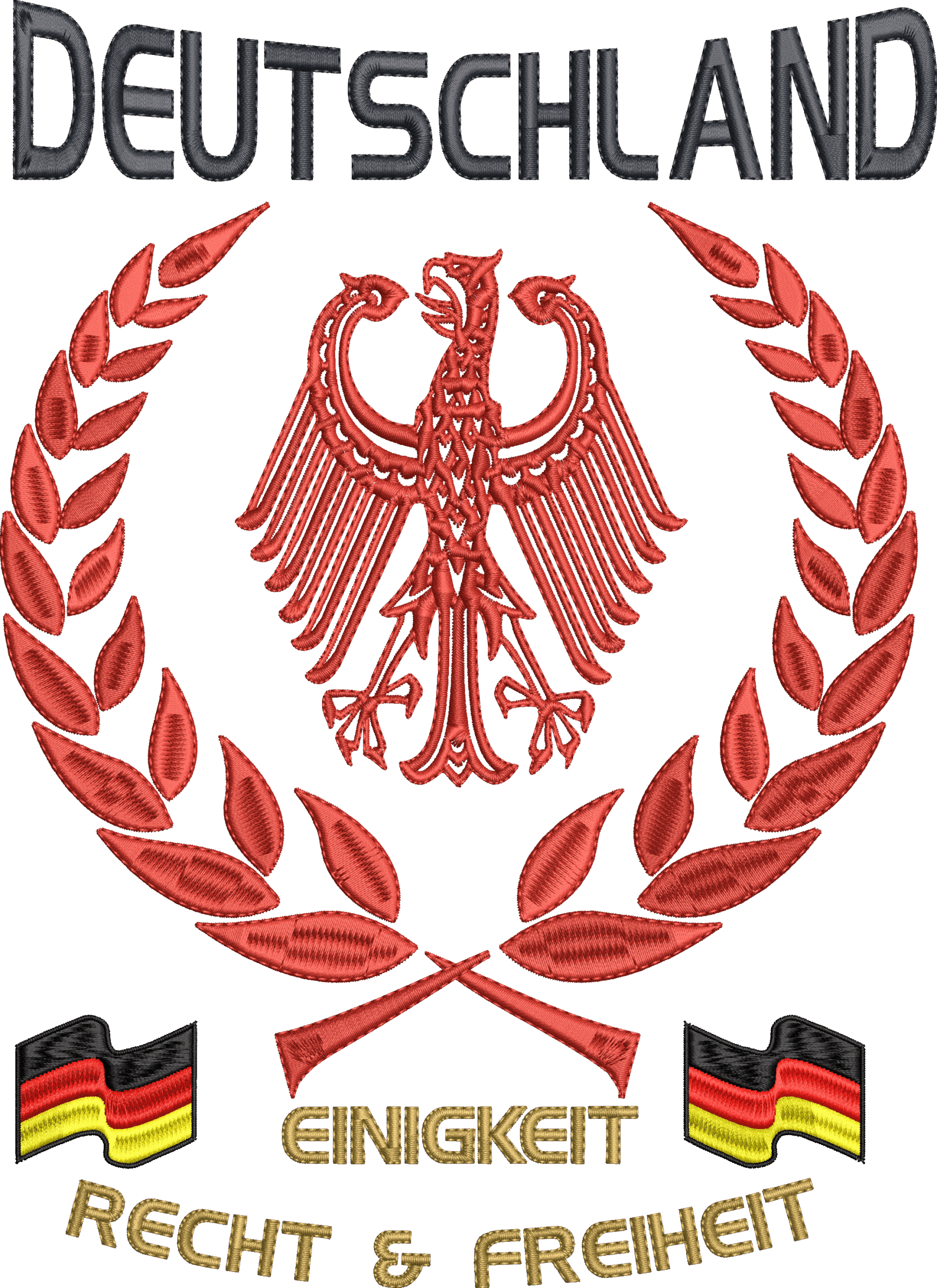 "Actros Mafia Edition - Deutschland" T-Shirt bis 6XL - Druck in Stickoptik – Bild 7