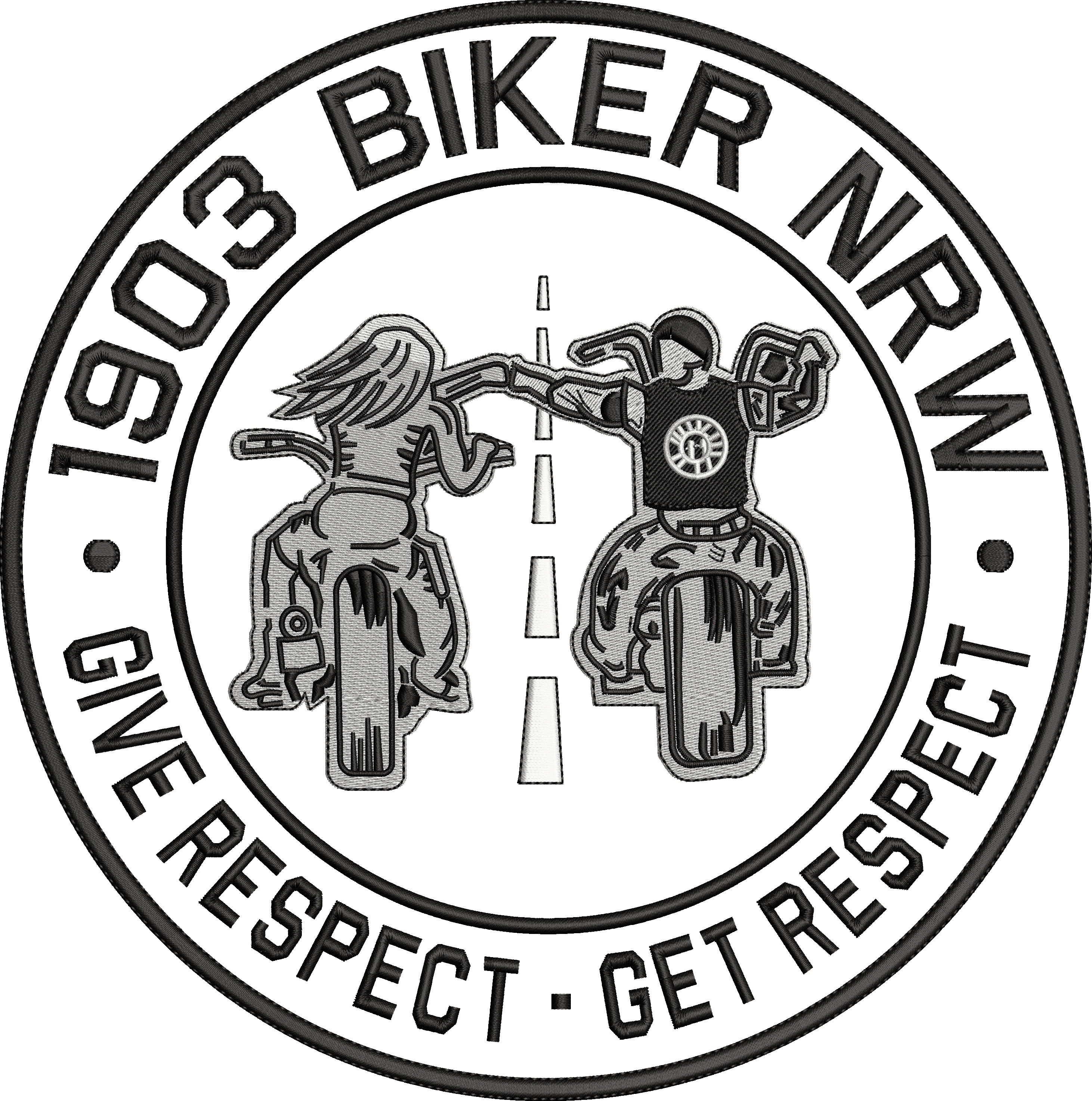 1903 BIKER NRW - 3D Aufkleber