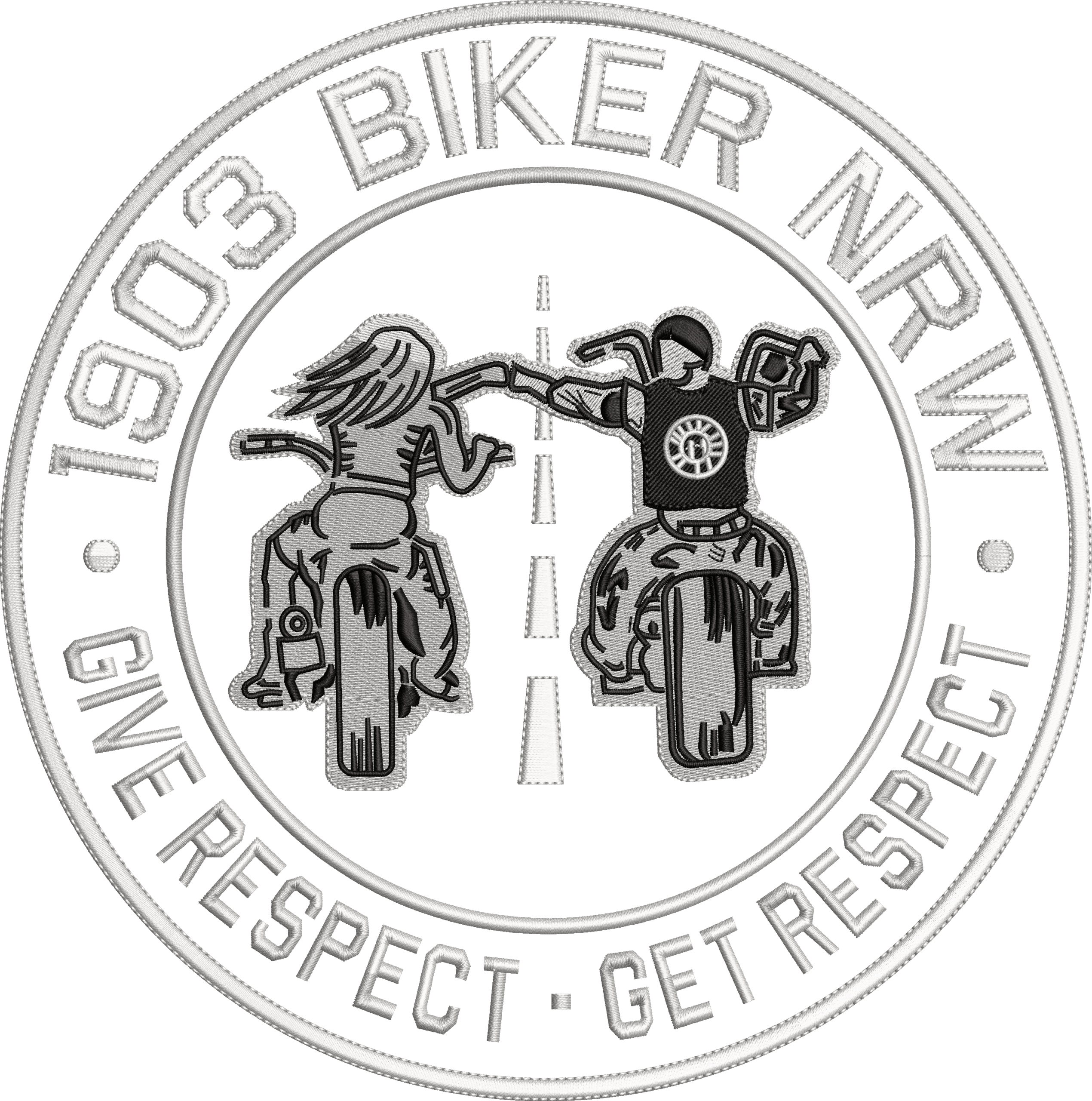 1903 BIKER NRW - 3D Aufkleber