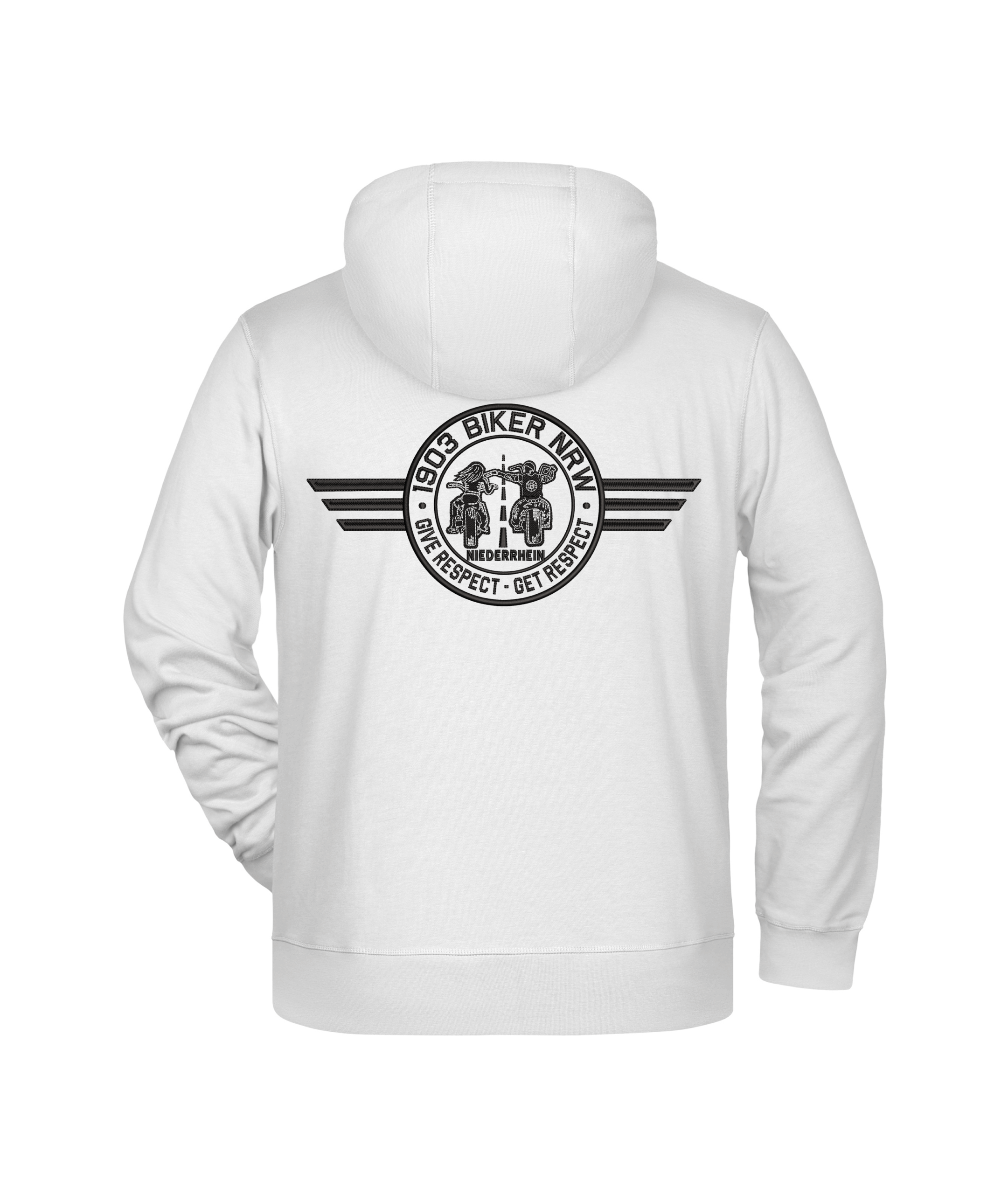 1903 BIKER NRW – ZIP-Hoodie bis 4 XL - Stick – Bild 7