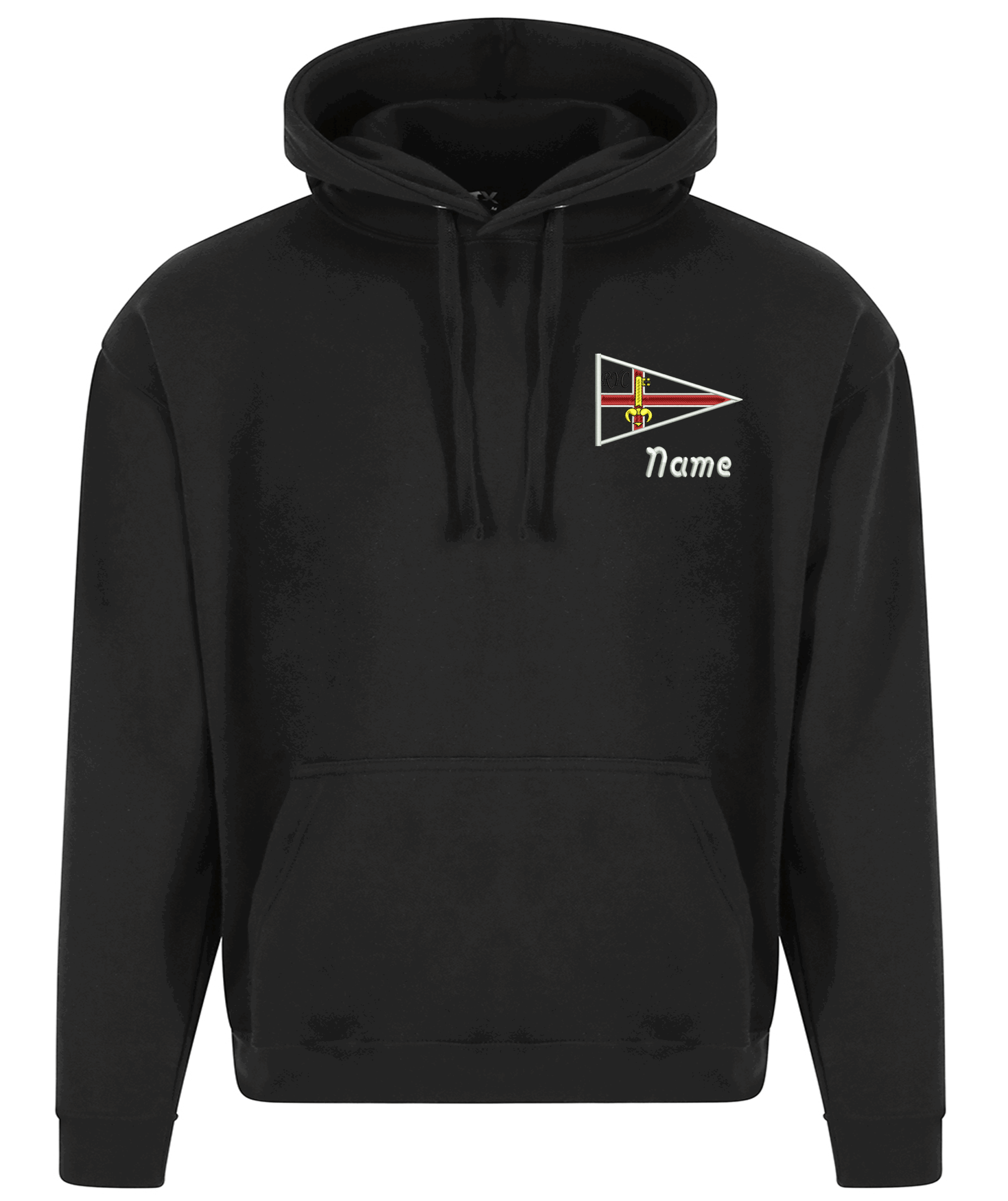 RYC Hoodie bis 7XL mit gesticktem Logo
