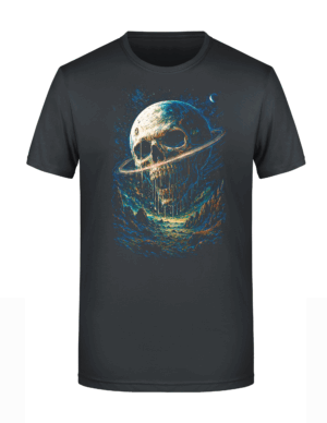 1416_Estampa Cósmica de Caveira Motiv 1416 - T-Shirt oder Hoodie mit gerastertem Digitaldruck