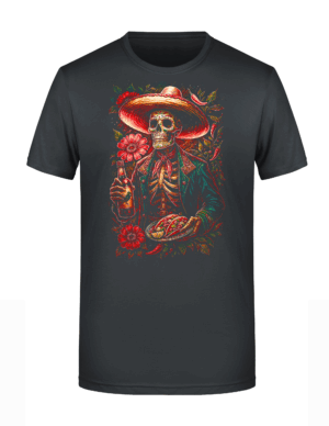 1546_Catrina Estilo Grafite Motiv 1546 - T-Shirt oder Hoodie mit gerastertem Digitaldruck