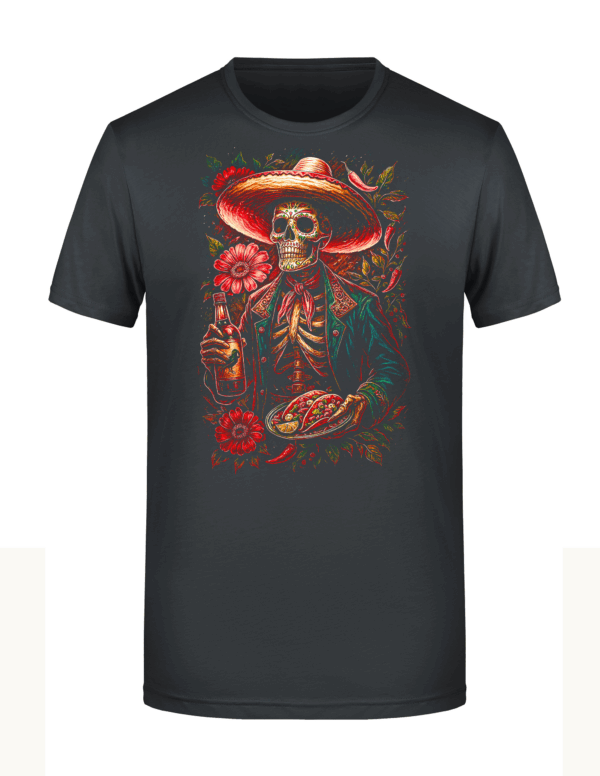 1546_Catrina Estilo Grafite Motiv 1546 - T-Shirt oder Hoodie mit gerastertem Digitaldruck