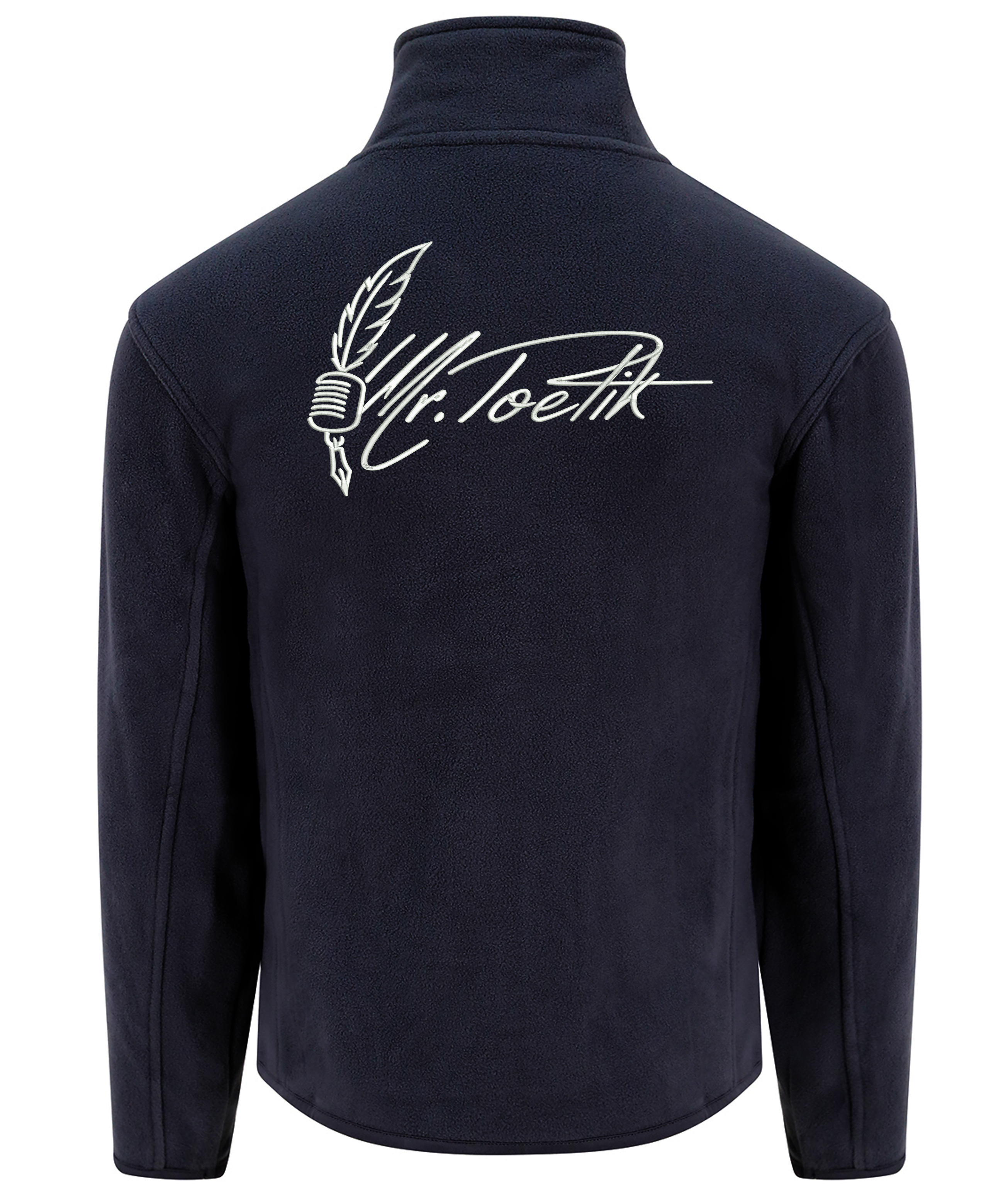 Fleece_Hinten Mr. Poetik - Winter Fleecejacke bis 7XL mit 2 x Stick