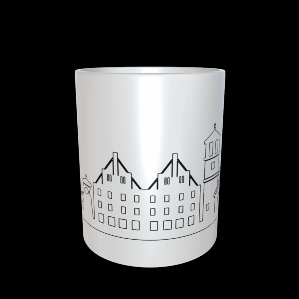 Kontur_01 Tasse mit der Silhouette der Stadtansicht - Kontur