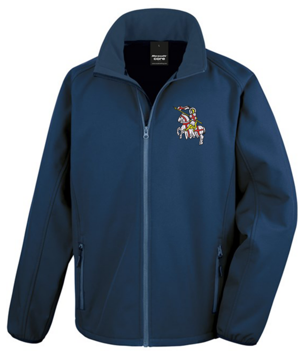 Adult_SoftShell Adult - SoftShell Jacke - S bis 4XL, mit 2 x Druck in Stickoptik