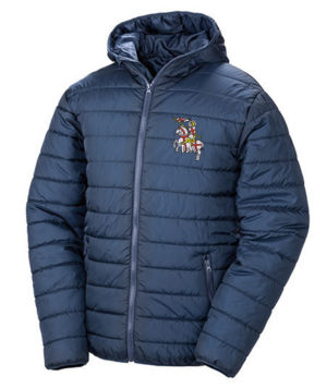 Adult - Gefütterte Jacke - XS bis 4XL, mit 2 x Druck in Stickoptik