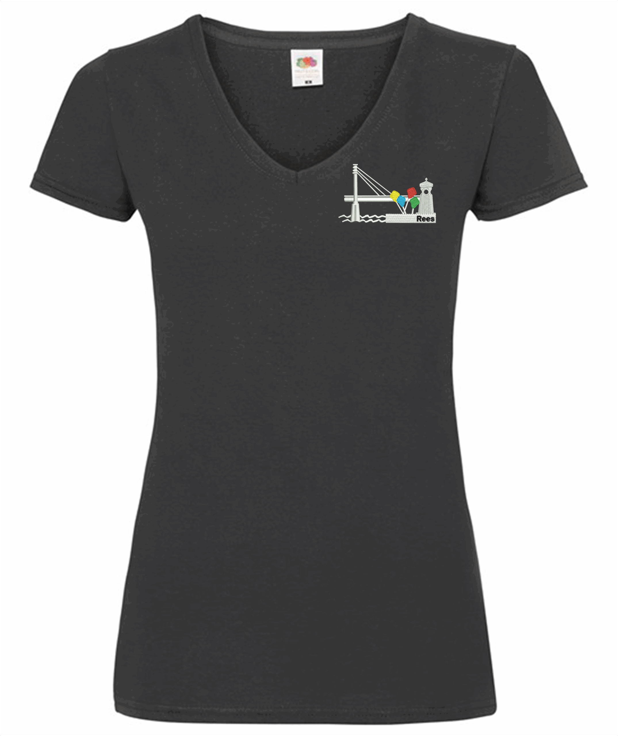 T-Shirt_Ladies "Stadt Rees" - 6 verschiedene Motive in Stickoptik – Bild 8