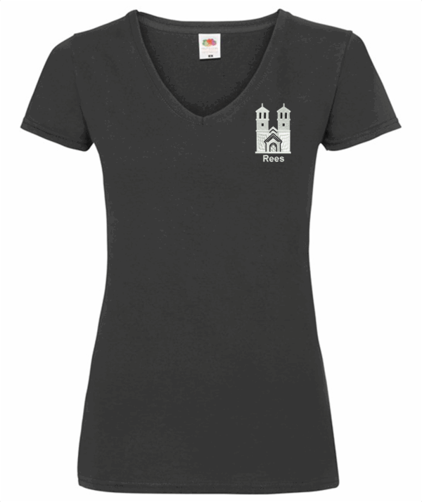 T-Shirt_Ladies "Stadt Rees" - 6 verschiedene Motive in Stickoptik
