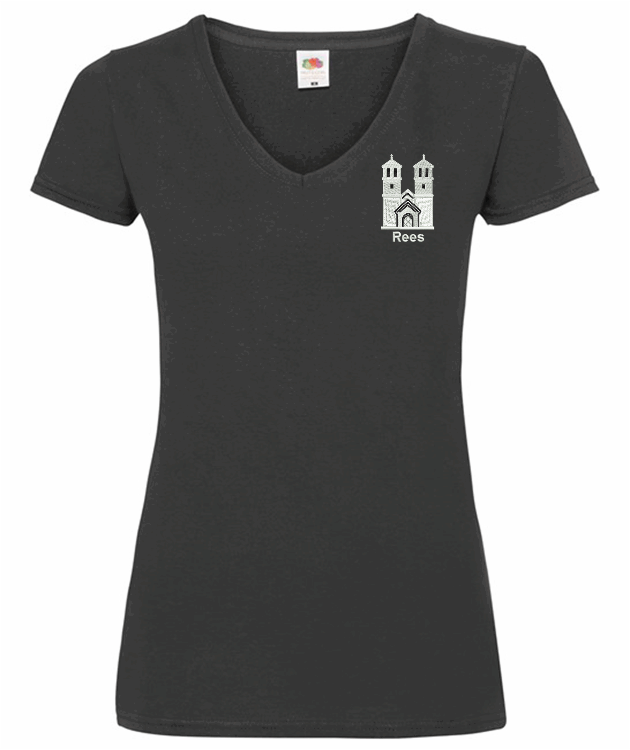 T-Shirt_Ladies "Stadt Rees" - 6 verschiedene Motive in Stickoptik – Bild 7