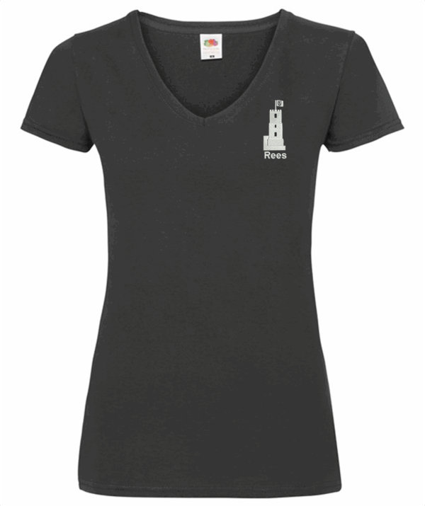 T-Shirt_Ladies "Stadt Rees" - 6 verschiedene Motive in Stickoptik