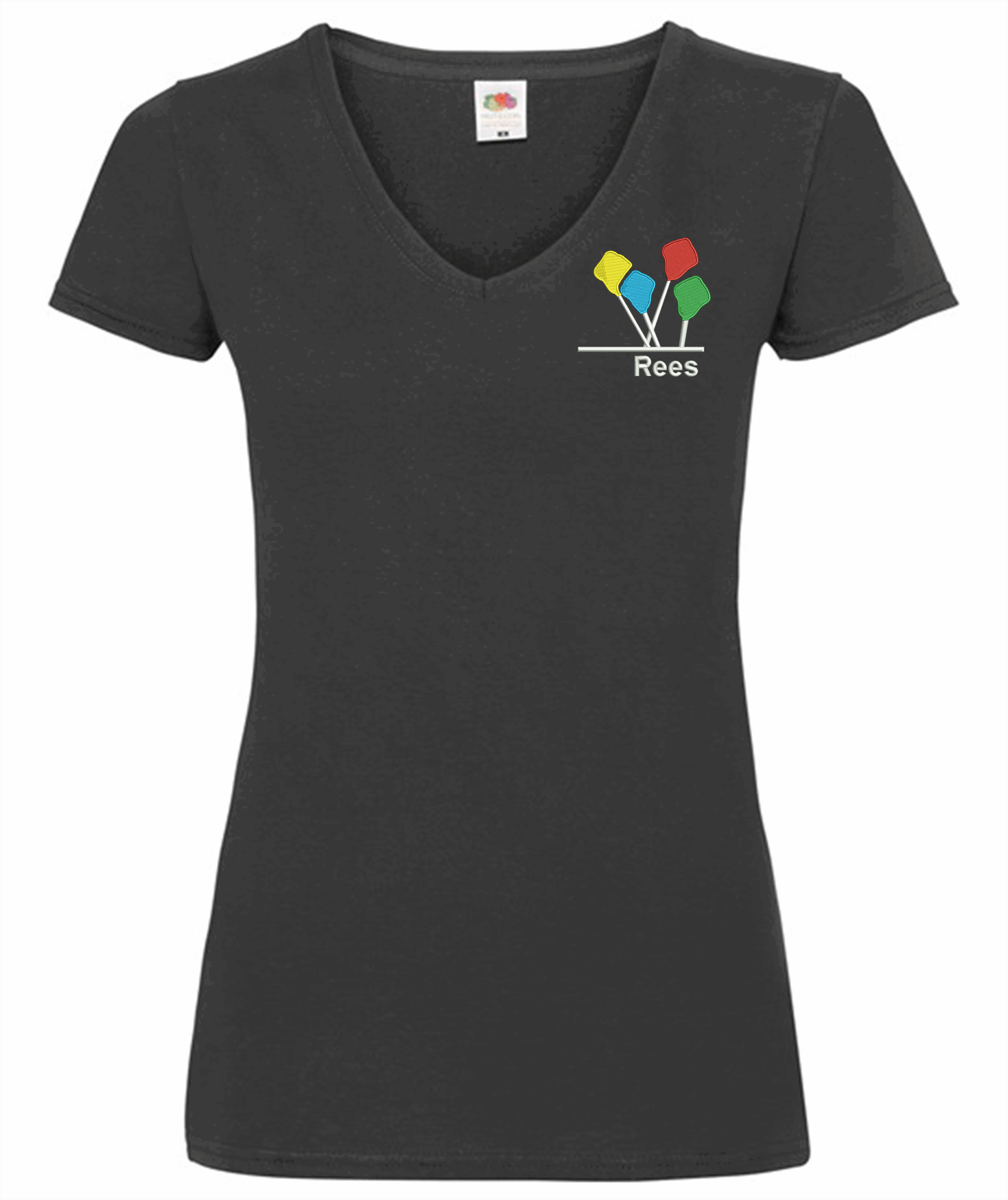T-Shirt_Ladies "Stadt Rees" - 6 verschiedene Motive in Stickoptik – Bild 3