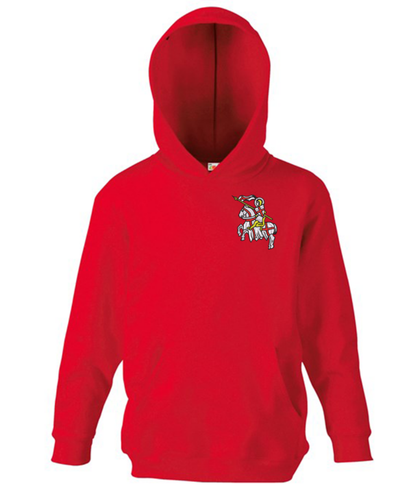 H_Kids Hoodie_Kids 104 bis 164, mit 2 x Druck in Stickoptik