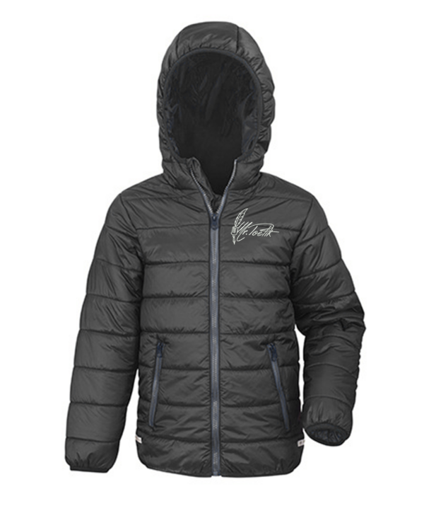 Junior - Gefütterte Jacke mit 2 x Druck in Stickoptik