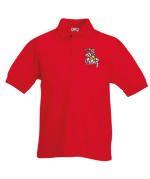 P_Kids Polo_Kids 104 bis 164, mit 2 x Druck in Stickoptik
