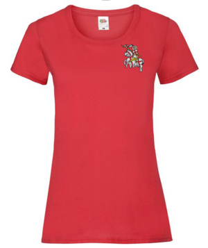 T-Shirt_Ladies XS - 2XL mit 2 x Druck in Stickoptik