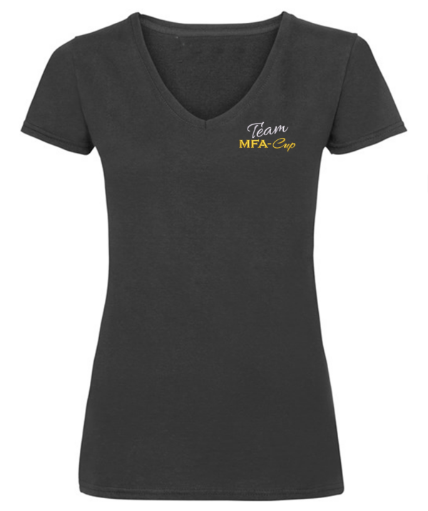 T-Shirt_Ladies XS - 2XL mit 2 x Druck in Stickoptik